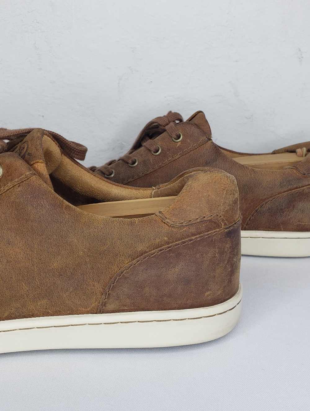 Born Brown Leather Low-Top Comfort Sneakers Casual - Picture 6 of 13